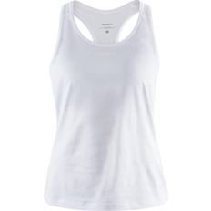 Dam - Fitness & Gymträning Linnen Craft ADV Essence Singlet W Löparlinne WHITE Dam