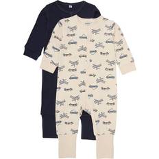 Multifärgade Jumpsuits Barnkläder Bekids Långärmad Jumpsuit 2-pack Sky Captain