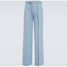Amiri Byxor Amiri Wide-leg twill pants blue (UK 32)