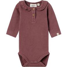 Lil'Atelier Long Sleeved Romper - Rose Brown (13233743)