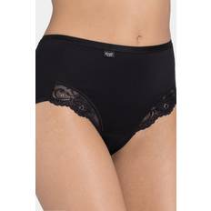 Modal Knickers Sloggi Unterhose Schwarz Größe für Damen