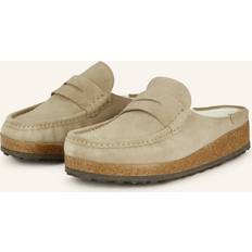 Birkenstock Herren Slides Birkenstock Mules NAPLES SHEARLING TAUPE