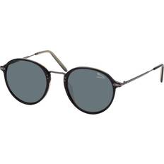Jaguar 37277 4912 Round Sunglasses - Black