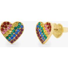 Kate Spade kate spade new york Rainbow Heart Stud Earrings, Multi