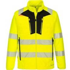 XS Work Jackets Portwest DX4 Hi Vis Hybrid Baffle Jacket Yellow Black