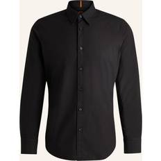 XS Shirts BOSS Long Sleeve Casual Shirt, Black