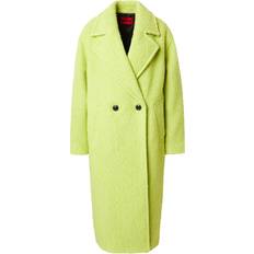 Keltainen - Mies Takit HUGO Double-Breasted Wool Blend Coat