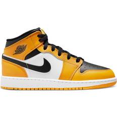 Geel Basketbalschoenen Jordan Air 1 Mid GS - Reverse Yellow Toe