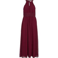 Lange jurk - Rood Jurken Vila Vimilina Maxi Jurk - Merlot