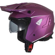 Purple Motorcycle Helmets UFO Sheratan Open Face Helmet