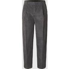 Manchester Byxor Selected Homme 220 Loose Fit Manchesterbyxor Grå