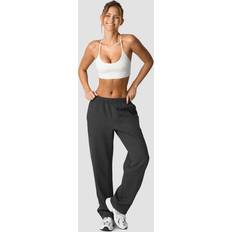 Dam - Gråa - Mjukisbyxor ICANIWILL Everyday Straight Leg Sweatpants Grey Melange