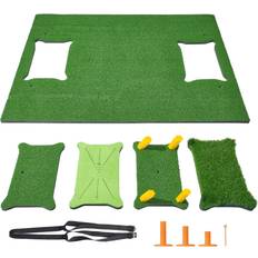 Pro 5x4ft Golf Slåmåtte Turf Hjælp