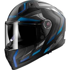 LS2 MC-Hjelm Vector 2 Alizer - Svart/Blå Herre
