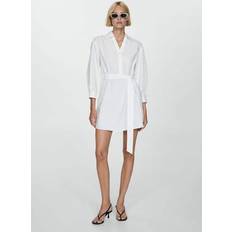 Mango Scarpe Mango Robe Chemisier - Naud - Femme - Blanc