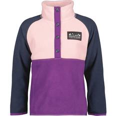 Prendas de polar Didriksons Kid's Monte Half-Buttoned Fleece jumper 110, purple