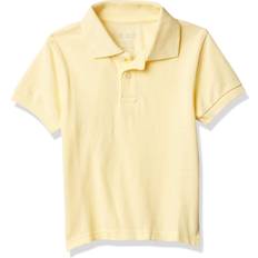Boys - Yellow Polo Shirts The Children's Place Boys Uniform Pique Polo Shirt - New Yellow