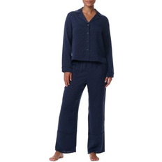 Tommy Hilfiger Sleepwear Tommy Hilfiger Women's 2-Pc. Collared Pajamas Set Sky Captai