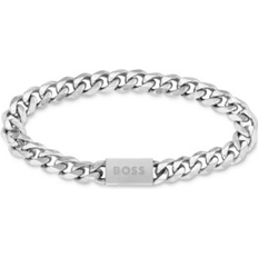 HUGO BOSS Bracelets HUGO BOSS Men's Stainless Steel Chain Bracelet Silver Tone (No Size)