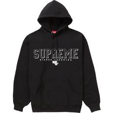 Supreme Homme Débardeurs Supreme Gems Hoodie mit Logo-Verzierung Herren Baumwolle Schwarz