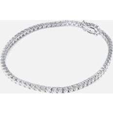 Oro Blanco Pulseras Carat London Francine White Gold-Plated Tennis Bracelet Silver