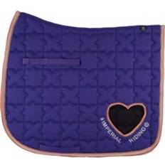 Blue Saddle Pads Imperial Riding Dressage saddle pad for horses Symbol Bleu