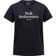 Peak Performance T-shirts Barnkläder Peak Performance Original Tee Jr - Black/Offwhite