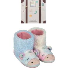 Multicolore Chaussons Totes Children's Unicorn Boot Slippers in Pink, 13-1, Polyester Charlies