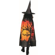 Halloween hexenkostüm kinder witch umhang zauberin karneval hexe grusel outfit Mehrfarbig