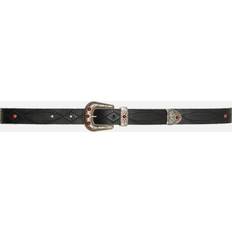 Ekologiska - Svarta Skärp Nudie Jeans Western Embellished Belt - Black