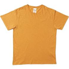 Nudie Jeans T-shirts Nudie Jeans Roffe T-Shirt Ochre Men's Organic T-shirts Sustainable Clothing Yellow (Medium)