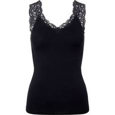 Spitze Tanktops Pieces Pcbarbera Lace Top - Black