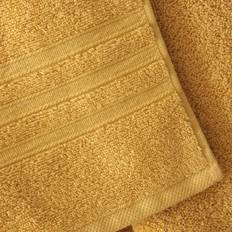 Yellow Towels Catherine Lansfield Zero Twist 100% Cotton - Ochre - Sheet In Bath Towel Yellow