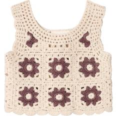 Beige Trøjer Name It Loose Fit Strik Vest 74