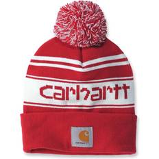 Carhartt Beanie hue rød/hvid m/logo 105168R92-OFA