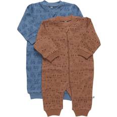 M Pyjamasser Børnetøj Pippi Natdragt uden fødder, Blue Mirage, 2-pak