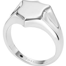 Herr - Rostfritt stål Ringar Fossil Ring rostfritt stål Heritage Shield Signet, JF0434704011.5