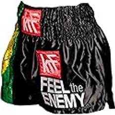 KRF Krf Brazil Flag Muay Thai Shorts Schwarz Mann