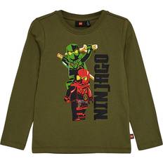Lego Wear Sweatshirts Lego Wear LEGO Ninjago Bluse LWTano 607 Dark Khaki LEGO Wear år (116) Bluse