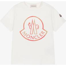 Moncler Children's Clothing Moncler Large Logo Junior Kids T-Shirt - White