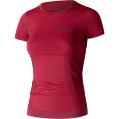 Lenz Tops Lenz 6.0 Merino Round Neck Women Camiseta - Rojo