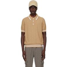 Balmain Herre Polotrøjer Balmain PB Labyrinth Uld Polo Shirt - Beige