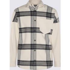 Palm Angels Camisas Palm Angels Men's Check Overshirt - Off White