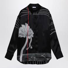 Ferragamo Shirts Ferragamo Women Printed silk shirt Black