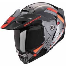 Motorcycle Equipment Scorpion Scorpion ADX-2 Graphic Motorcycle Helmet (59-60cm) Galane Silver Black Red, Black/grey/silver