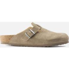 Birkenstock Vegan Boston Desert Dust Gray Taupe Clogs - Beige/Sand