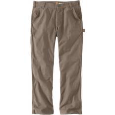 Work Clothes Carhartt Men's Rugged Flex Relaxed Fit Duck Dungaree Pant, Desert, x