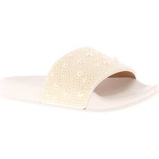 Miss Riot (White, (Children's) Girls Sandals Sliders Older Girls Pearl white