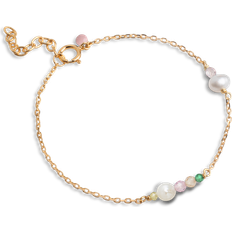 ENAMEL Copenhagen Sofia Armband kt. Guldpläterad Silver B136G Dam 925 sterling silver Gold/Multicoloured (15 cm)
