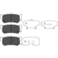 Friction Breaking KAVO PARTS Brake Pad Set KBP-7501